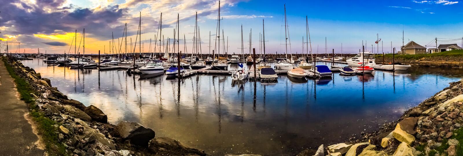 boats Shediac bay New Brunswick Canada