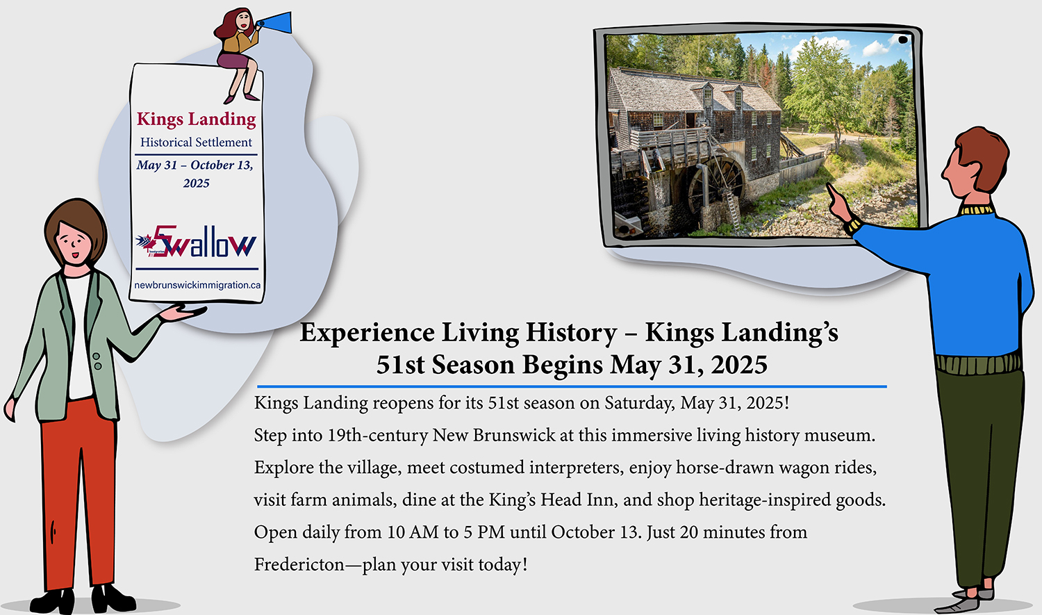 Kings Landing opens for its 51st season on Saturday, May 31, 2025!